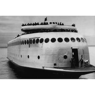 Kalakala Black and White Gallery Wrapped Canvas