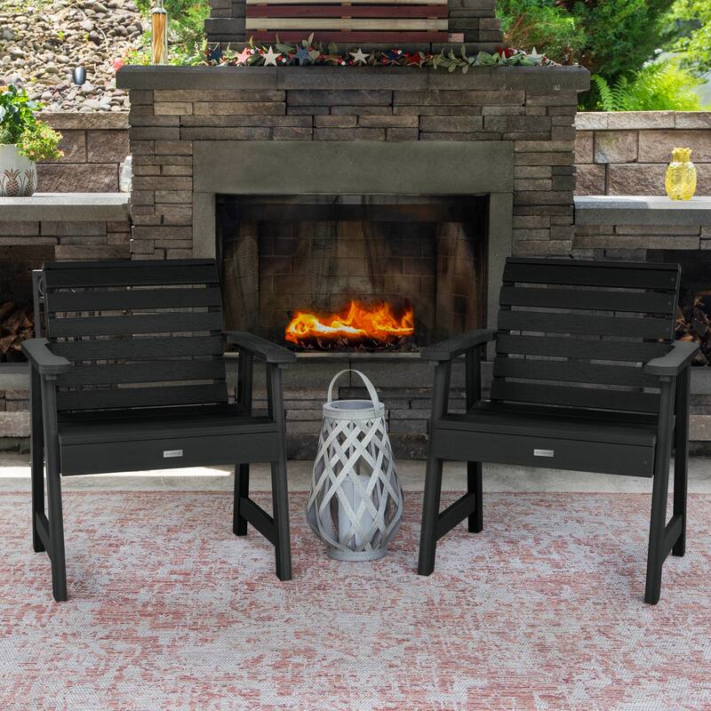 HIGHWOOD Weatherly Garden Chairs Set of Two