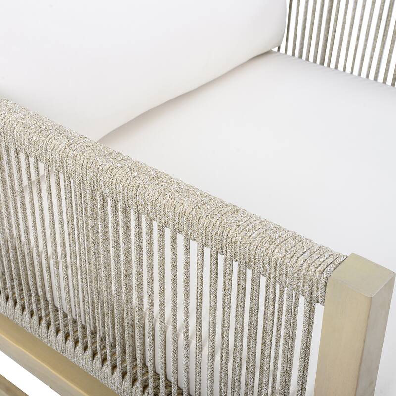 Christopher Knight Home - Coastal Outdoor Acacia Wood Swivel Club Chair with Thick Cushion