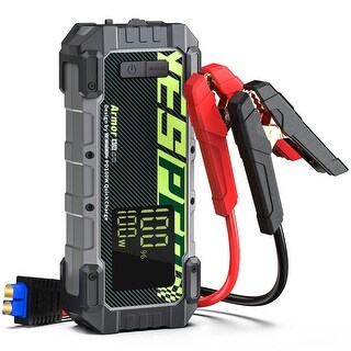 Car Jump Starter, 3000A Peak Portable Battery Jump Starter with Pre ...