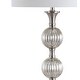 preview thumbnail 5 of 7, February 60.5" Glass/Metal LED Floor Lamp, Mercury Silver by JONATHAN Y - 60.5" H x 16" W x 16" D