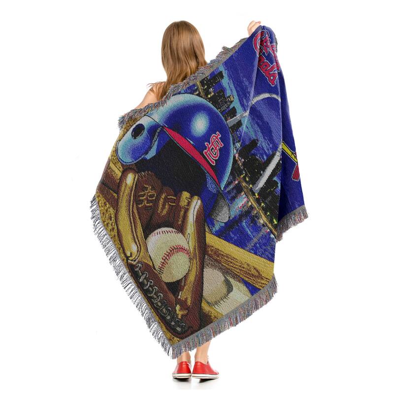 MLB Woven Tapestry Throw Blanket