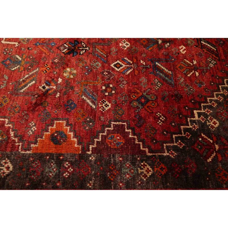 ECARPETGALLERY Hand-knotted Melis Vintage Red Wool Rug - 5'4 x 8'2