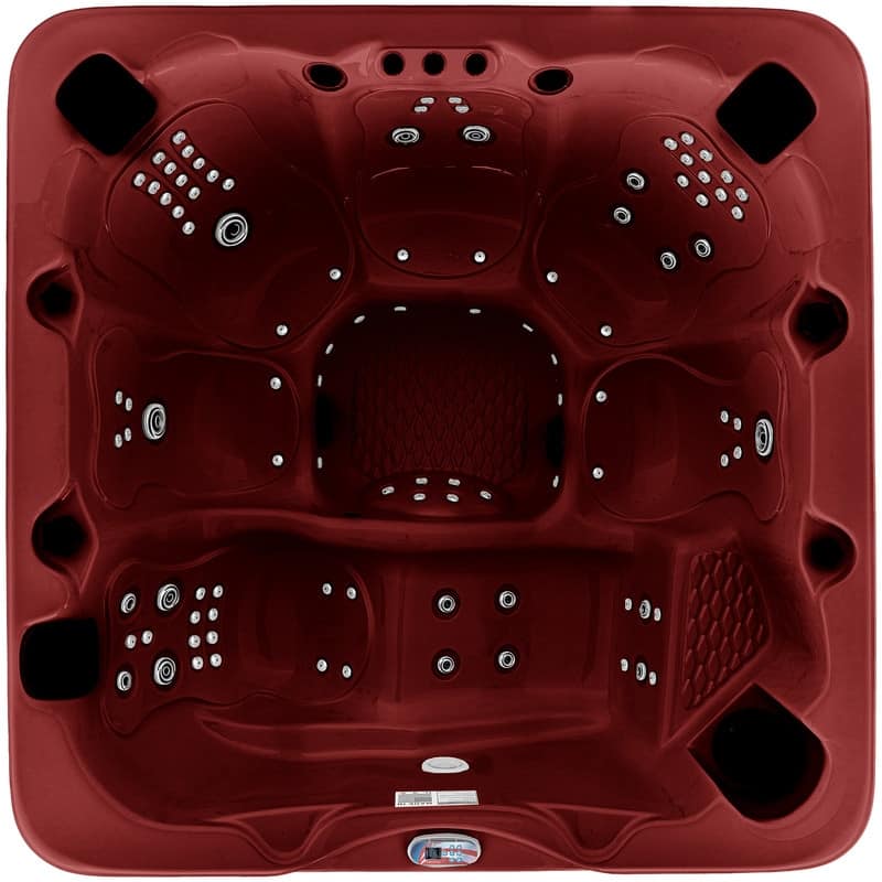 6-Person 100-Jet Premium Acrylic Lounger Spa Standard Hot Tub with Sound System and LED Waterfall