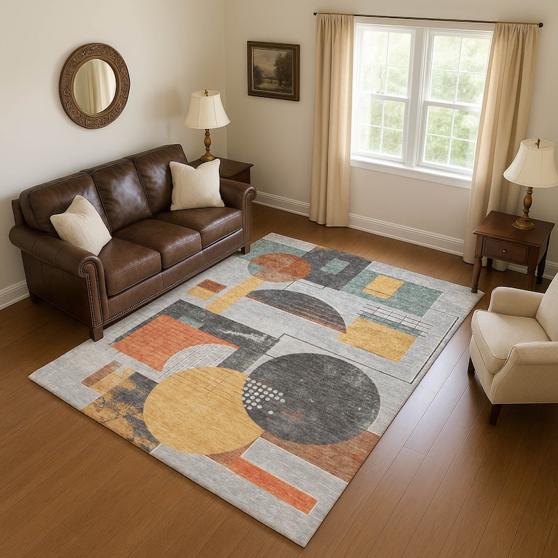 Premium Washable Super Soft Contemporary Mayfield Rug - Gray - 2'6" x 3'10"