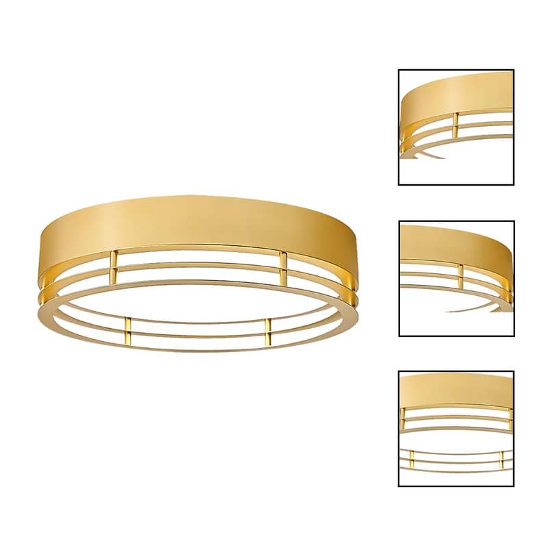 Led bulb light ceiling gold round led lights acrylic, metal ceiling light