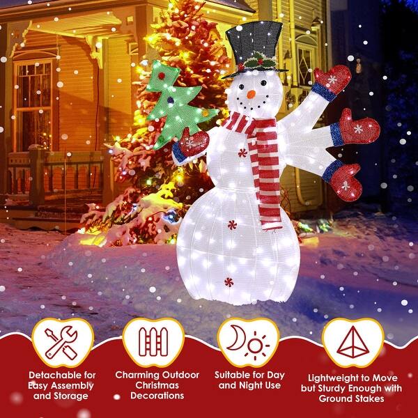 Christmas Lighted Gift Boxes Large, Set Of 3 Light Up
