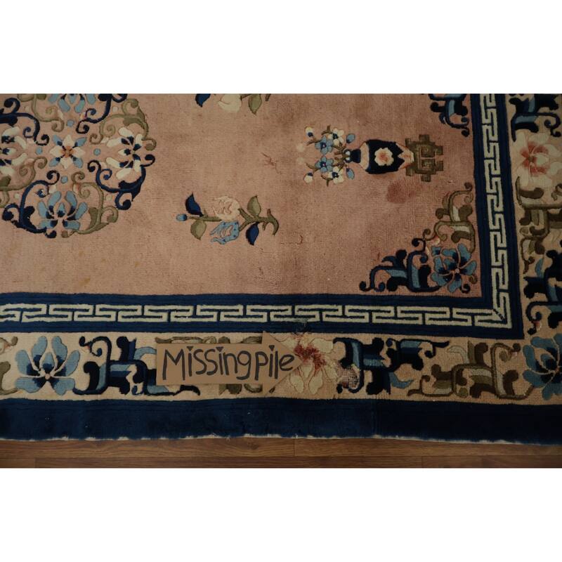 Hand Knotted Oriental 100% Wool Carpet Traditional Floral Pink Art Deco Area Rug - 6' 1'' X 3' 1''