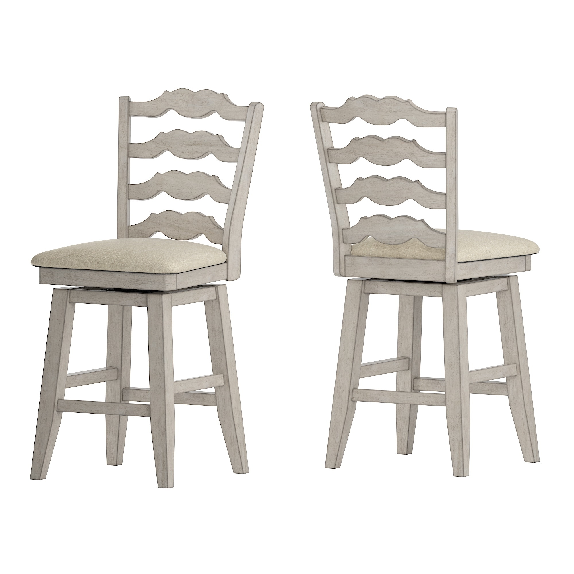 Eleanor French Ladder Back Swivel Stool by iNSPIRE Q Classic On