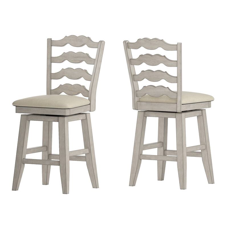 Eleanor French Ladder Back Swivel Stool by iNSPIRE Q Classic