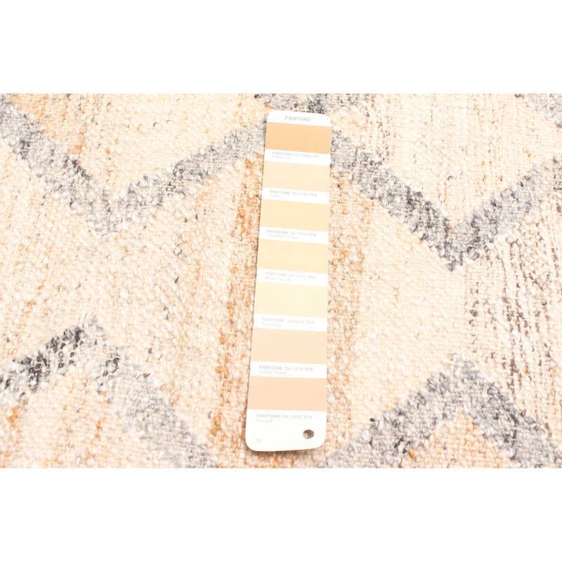 ECARPETGALLERY Flat-Weave Ankara FW Tan Wool Kilim - 5'5 x 7'8