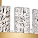 preview thumbnail 8 of 10, Jojospring Casandra 4-light Drum Glass Strip Flush Mount