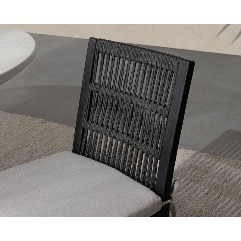 Classic Home Westville Set of 2 Outdoor Mahogany Wood Dining Chair
