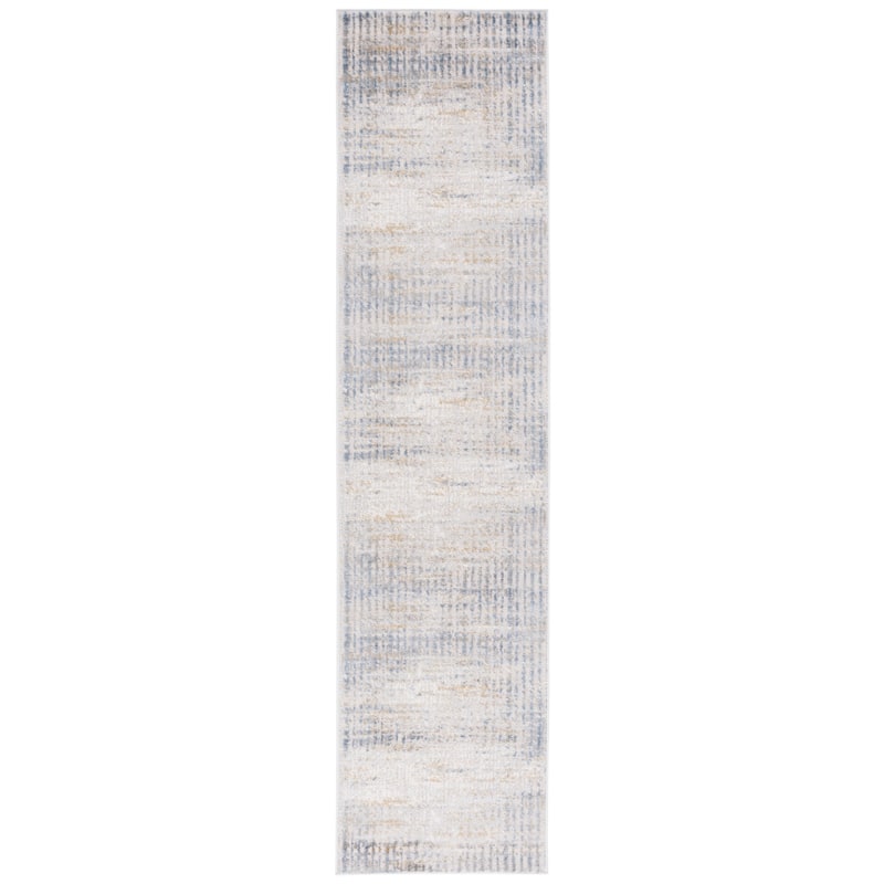 SAFAVIEH Palma Arletta Modern Abstract Rug - 2'2" x 9' Runner - Beige/Light Blue