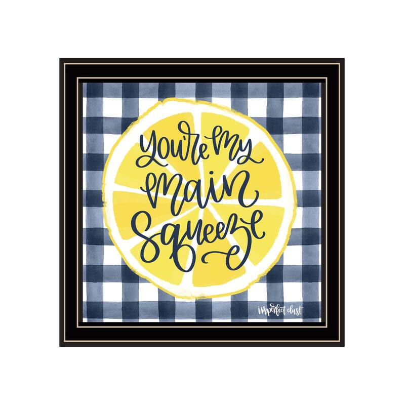 TrendyDecor4U Contemporary "Main Squeeze" Framed Print Wall Art - Multi