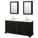 Option Dark Espresso / White Quartz Top / Polished Chrome