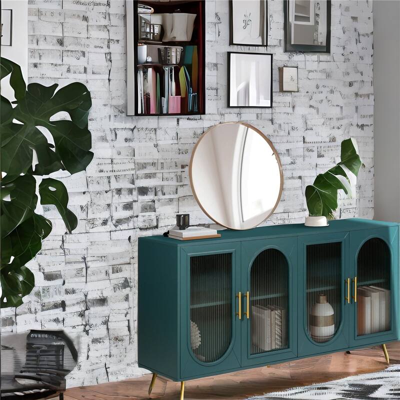 Multi-purpose Cabinets, Wood TV Stand w/ Storage Cabinet