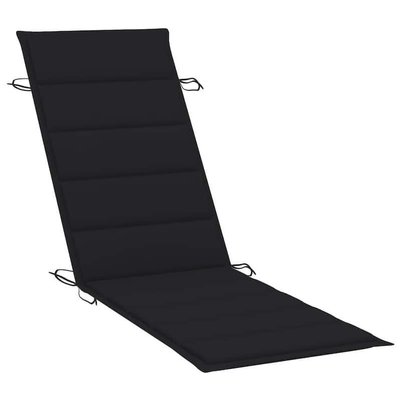 vidaXL Sun Loungers 2 pcs with Cushions Solid Acacia Wood - 72.4" x 21.7" x 25.2"