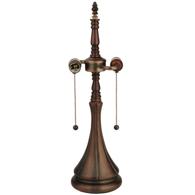 Meyda Tiffany 125779 Fluted 14" Tall Lamp Base - Natural