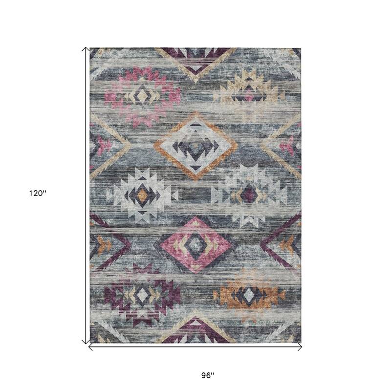 HomeRoots Southwestern Transitional Rectangle Outdoor Rug