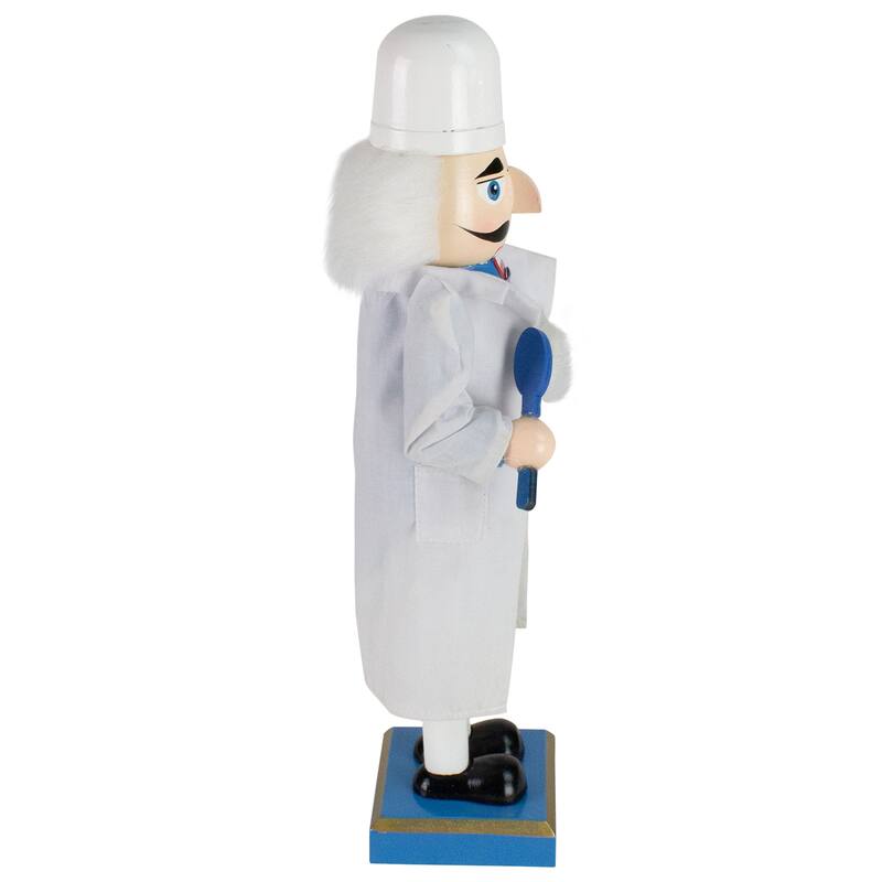 14" Wooden Christmas Nutcracker Dentist with Dentures