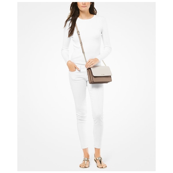 michael michael kors gusset saffiano leather crossbody