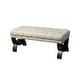 preview thumbnail 23 of 63, Scarlette Tufted Fabric Ottoman Bench by Christopher Knight Home - 41.00" L x 17.25" W x 16.75" H