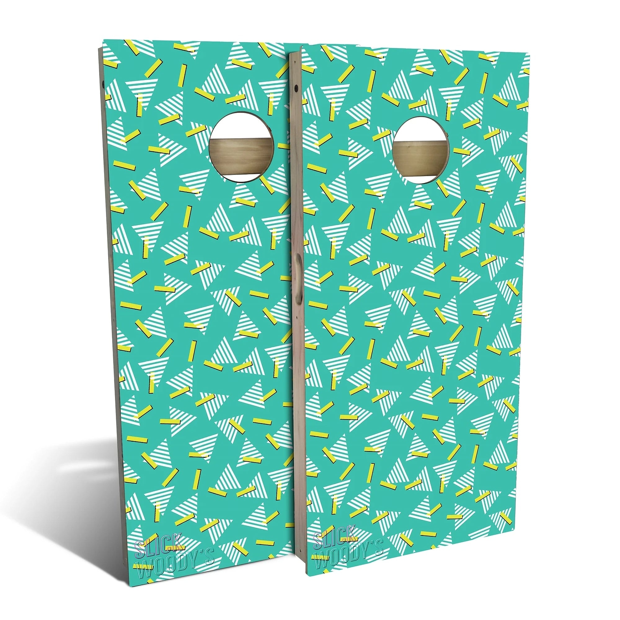 80s Teal Outdoor Cornhole Board Set