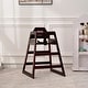 preview thumbnail 11 of 24, Wooden Double Solid Wood Feeding, Eat & Grow Portable High, Easy to Clean Baby Booster Chair in Walnut Finish