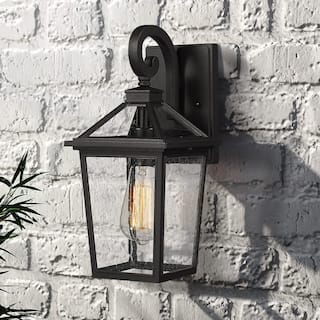 14 Inch Wall Sconce with Seeded Glass