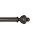 preview thumbnail 2 of 33, 1-Inch Decorative Modern Urn Finial Curtain Rod by Lavish Home 48-84" - Bronze