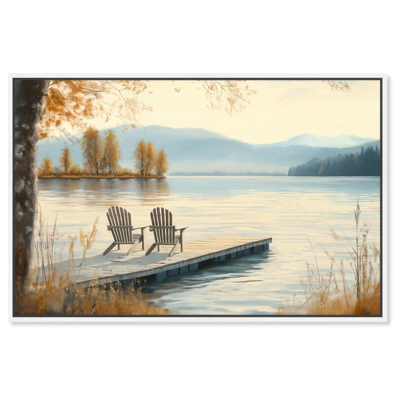Lake of Dreams Canvas by Art Remedy - 15" x 10" - White