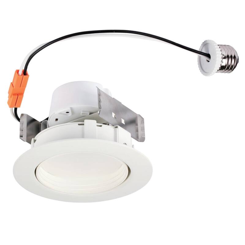 Westinghouse 65-Watt Equivalent 4-in. Warm White Light Sloped Recessed LED Downlight Dimmable Light Bulb - 4-Inch