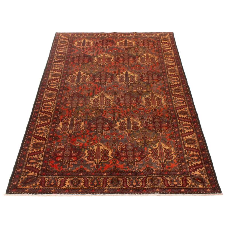 ECARPETGALLERY Hand-knotted Kayseri Vintage Red Wool Rug - 5'5 x 9'10