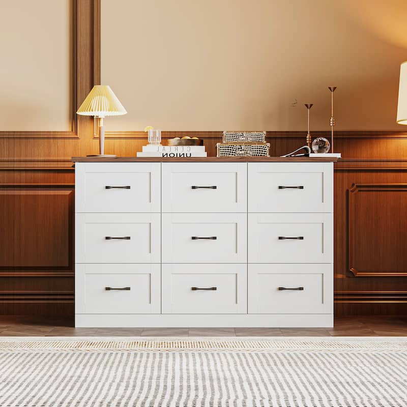 Lift TV Cabinet Electric TV Lift Dresser w/Dual Control and 2 Power Outlets Dresser Entertainment Center