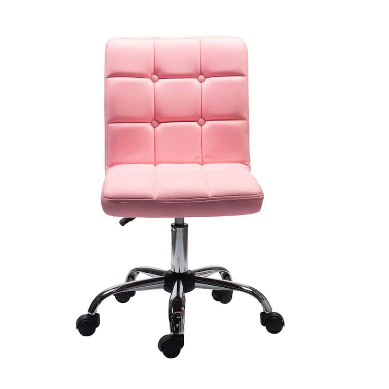Porthos Home Parker Faux Leather Office Chair with Metal Base