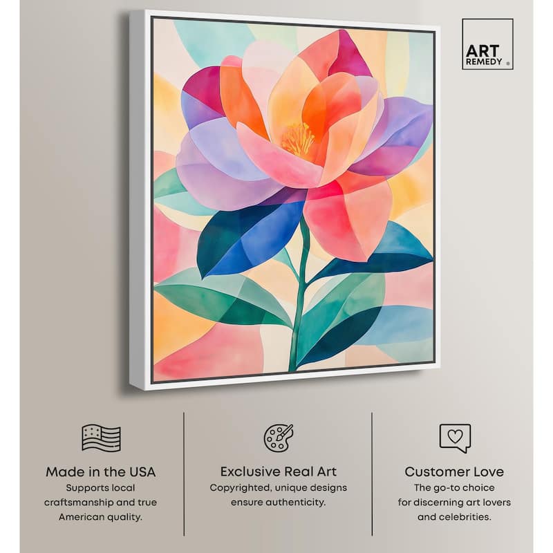 Ail Geofloral II Canvas by Art Remedy