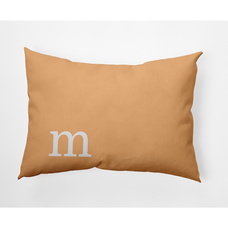 Modern Monogram Decorative Throw Pillow - 14" x 20" - m