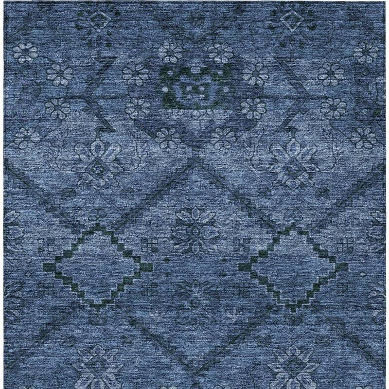 HomeRoots Floral Transitional Rectangle Outdoor Rug