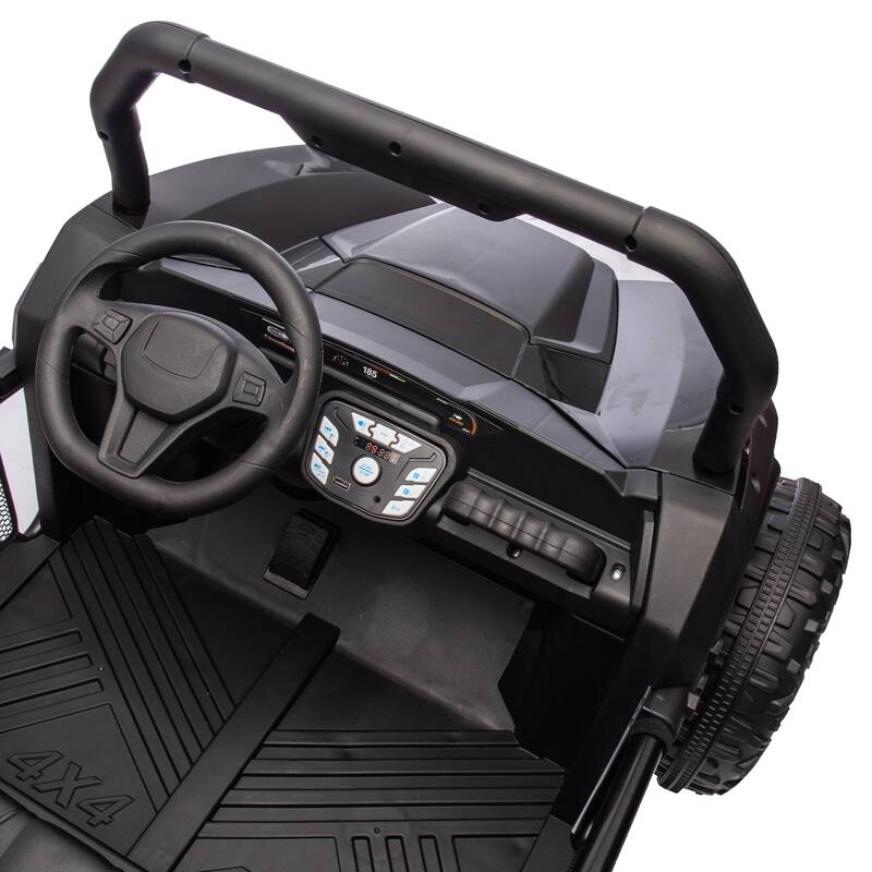 24V Kids UTV Ride-On Car with 400W Power, Four-Wheel Suspension, Bluetooth, and Remote Control.