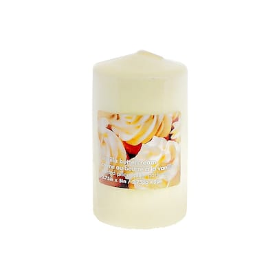 2.75" X 5" Scented Pillar (Vanilla Buttercream) - Set of 2