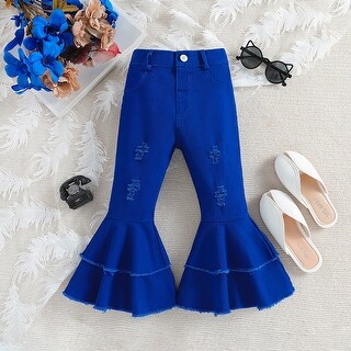 Blue Double-Ruffle Pants - Bed Bath & Beyond - 42443910