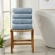 preview thumbnail 115 of 150, Linery & Co. Combed Cotton Bath Towel Set Bath Towel (Pack of 4) - Light Blue