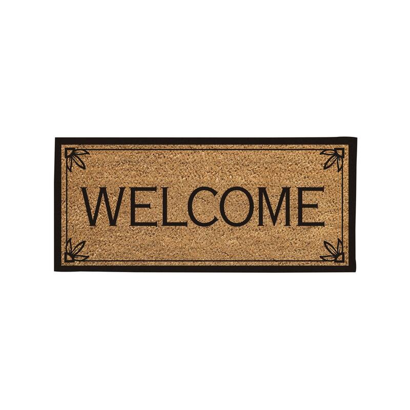 Welcome Flocked Sassafras Coir Switch Mat