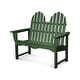 preview thumbnail 10 of 12, POLYWOOD Classic Adirondack 48" Bench Green