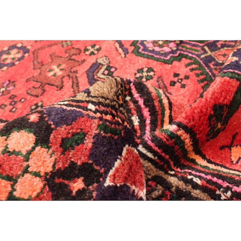 ECARPETGALLERY Hand-knotted Andelz Red Wool Rug - 4'4 x 6'11