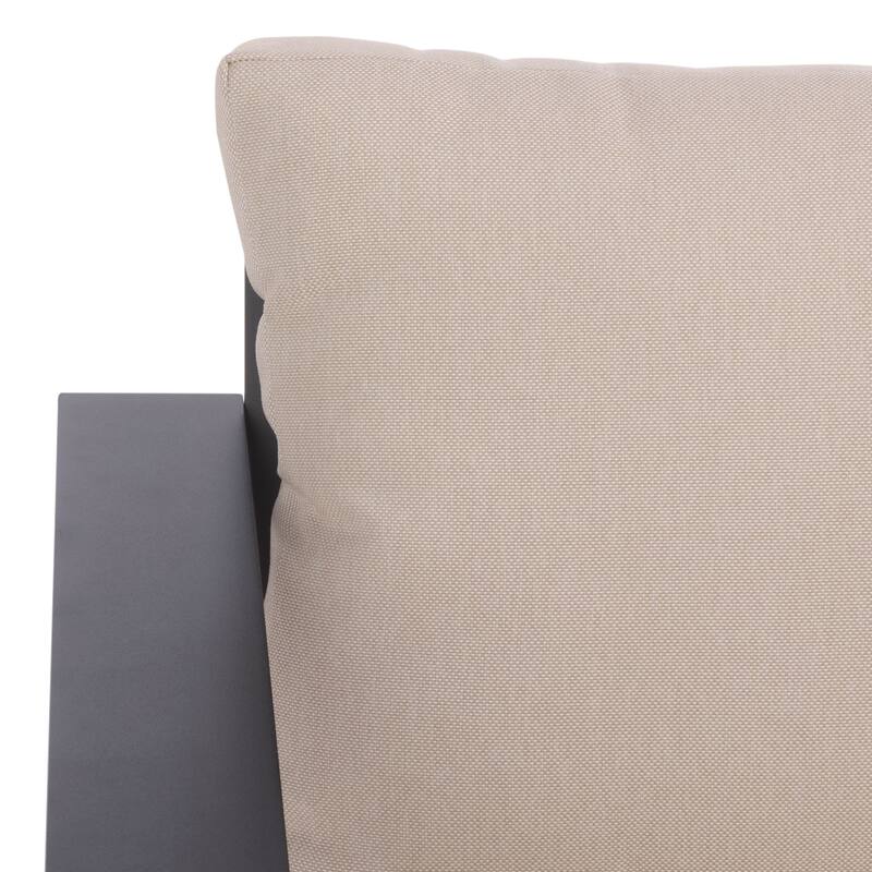 SAFAVIEH Outdoor Living Fash Aluminum Sofa - 76"W x 34"D x 30"H