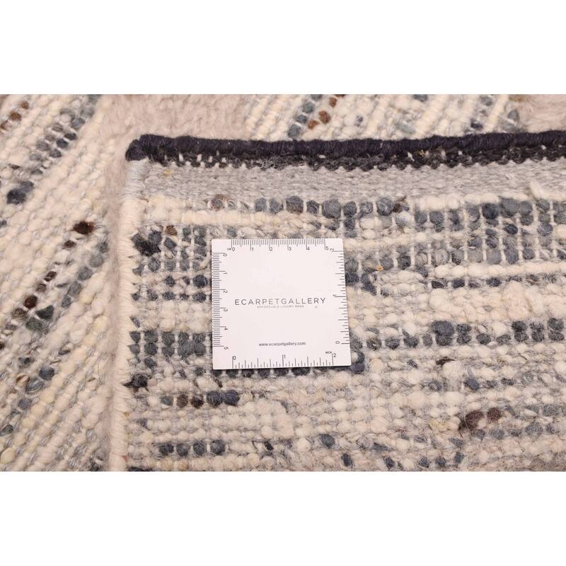 ECARPETGALLERY Hand-knotted Looma Ivory Wool Rug - 8'3 x 9'10