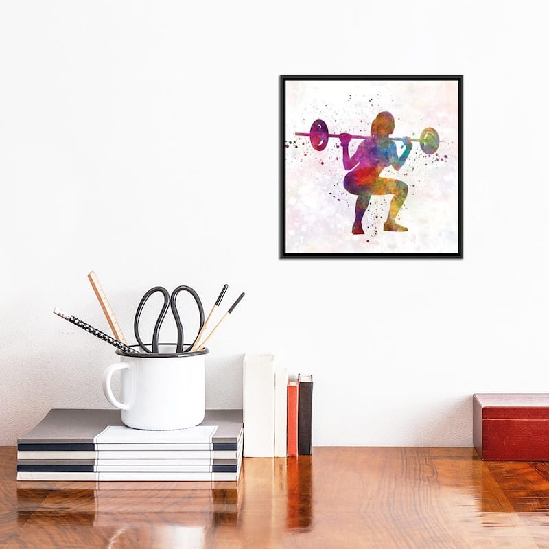 iCanvas "Body Buiding Woman" by Paul Rommer Framed Canvas Print