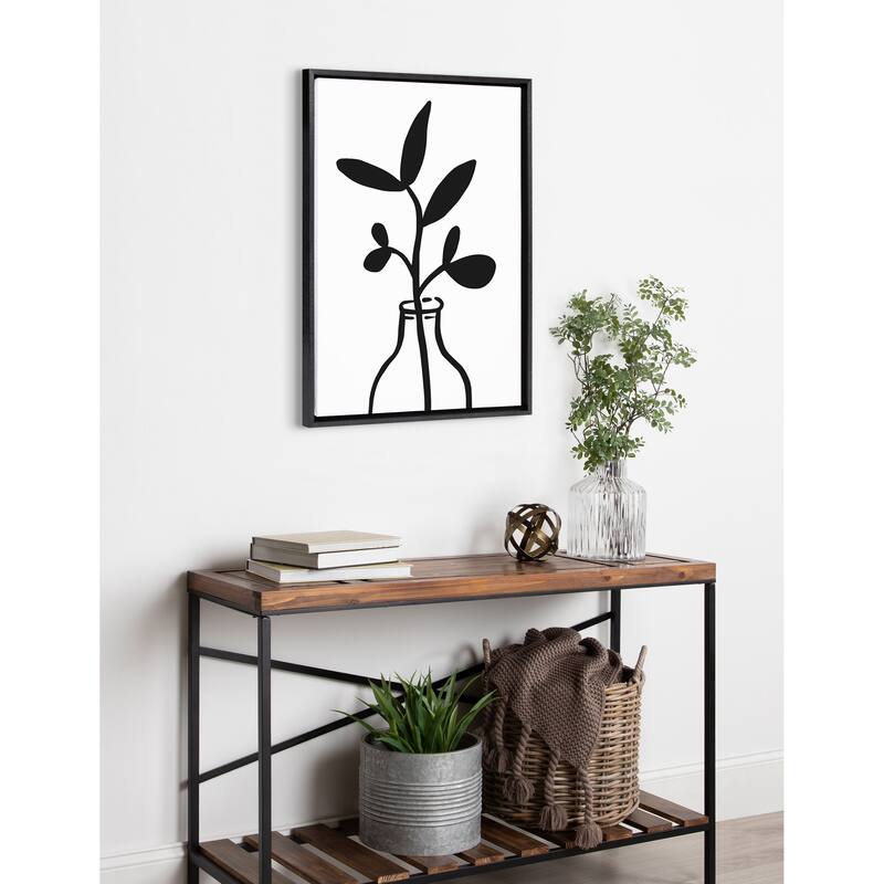 Kate and Laurel Sylvie Botanical Canvas by The Creative Bunch Studio